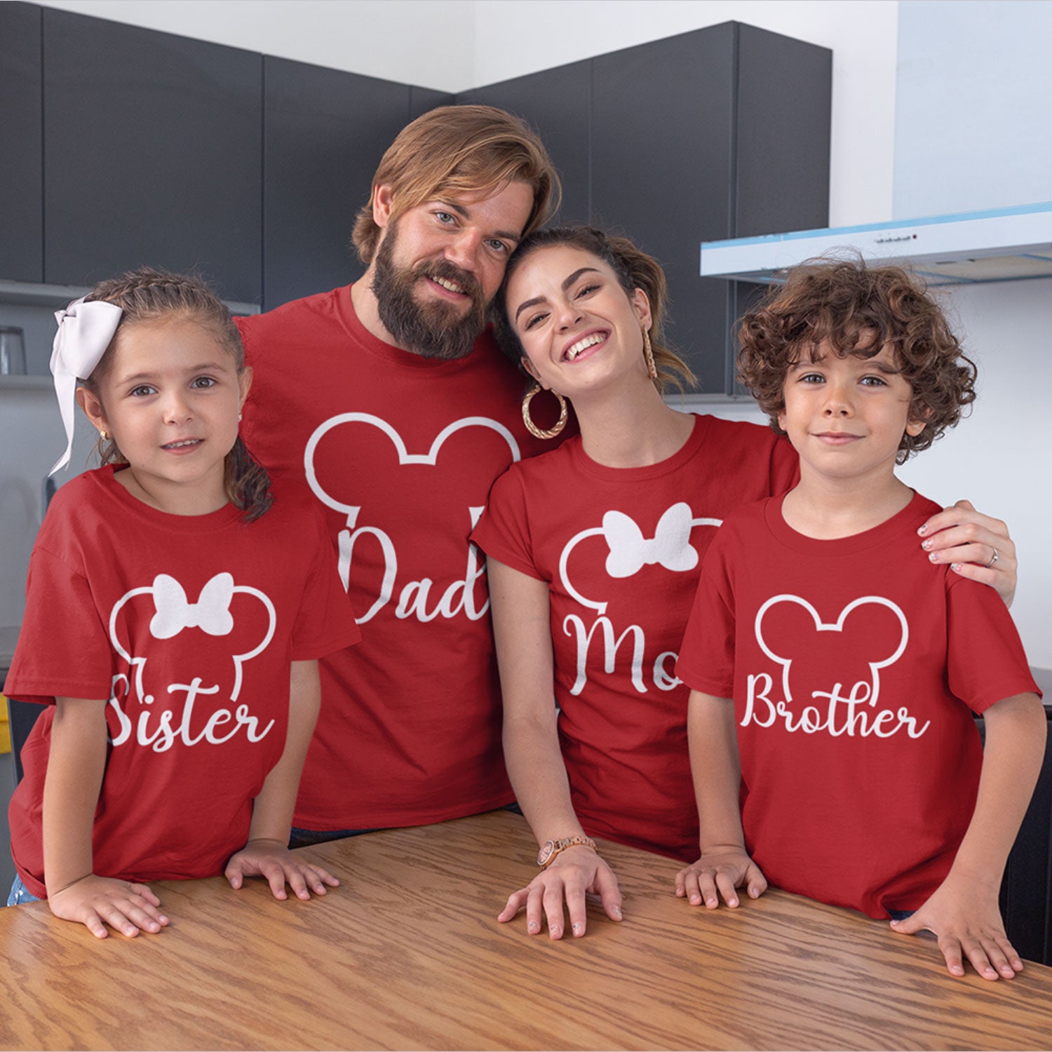 Dad Mom Brother Sister Family Matching Full Sleeve T-Shirts Combo –  hurryguru